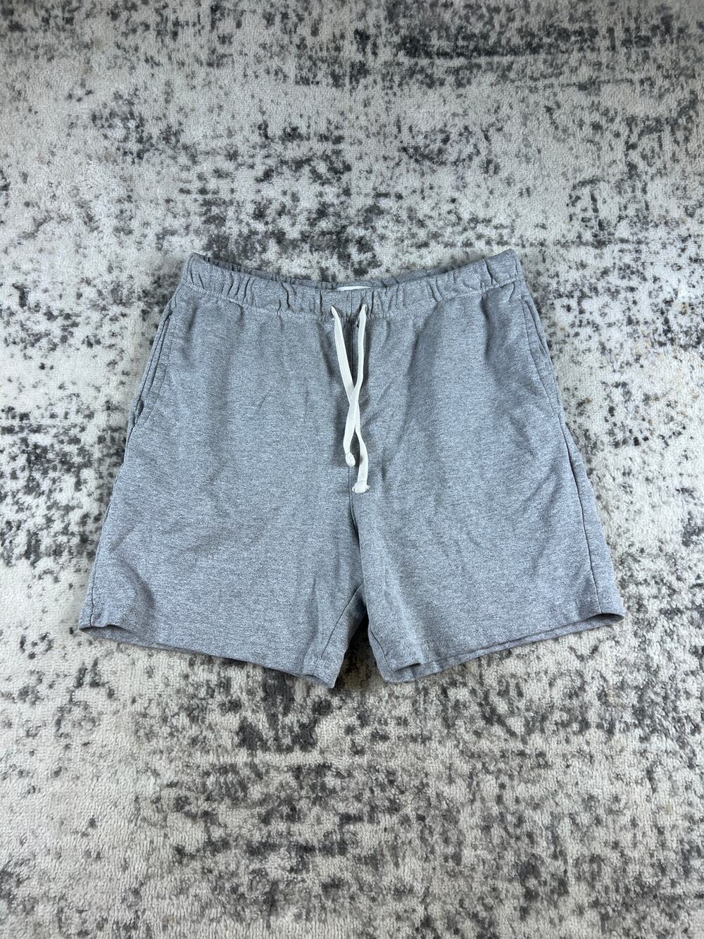 PacSun Sweat Shorts Mens Medium Gray Fleece Drawstring Lounge Casual Gym Run Jog